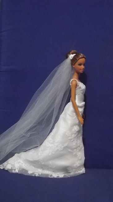 Miniatura do vestido de noiva