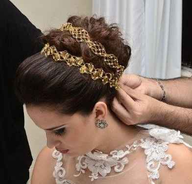 Penteado cabelo preso