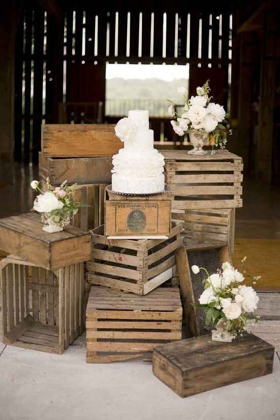 decoração de casamento rústico