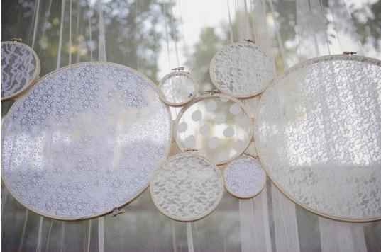 decoração com renda