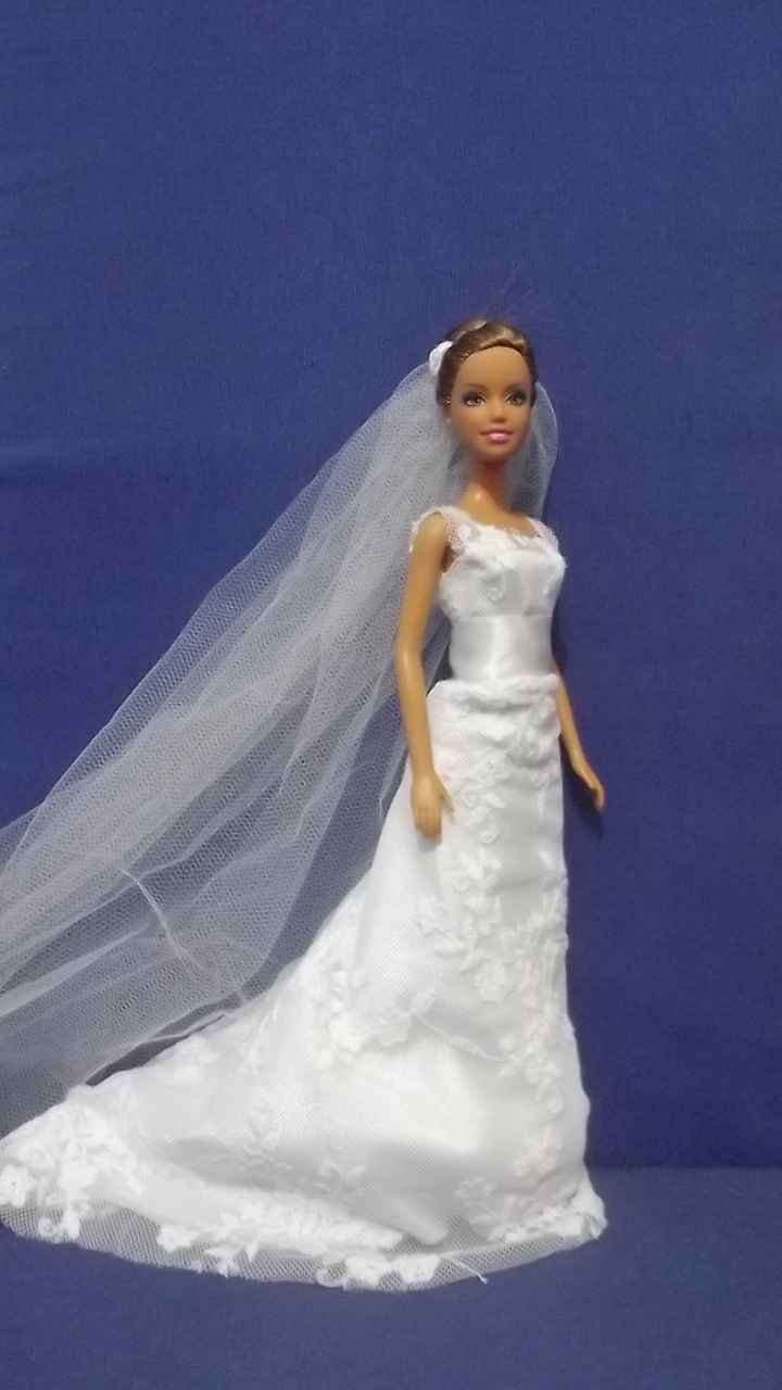 Miniatura do vestido de noiva