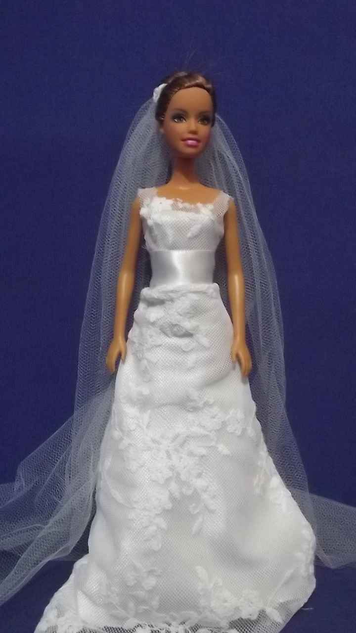 Miniatura do vestido de noiva