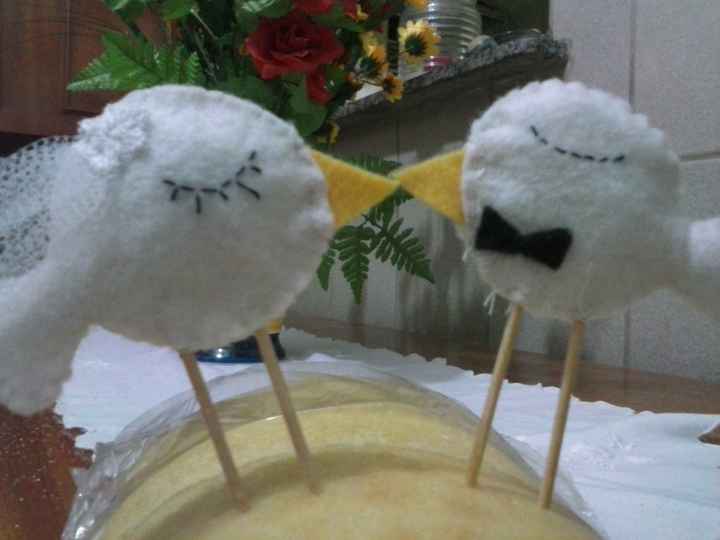 Topo de bolo de passarinho