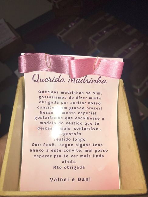 Convite dos Padrinhos - 3