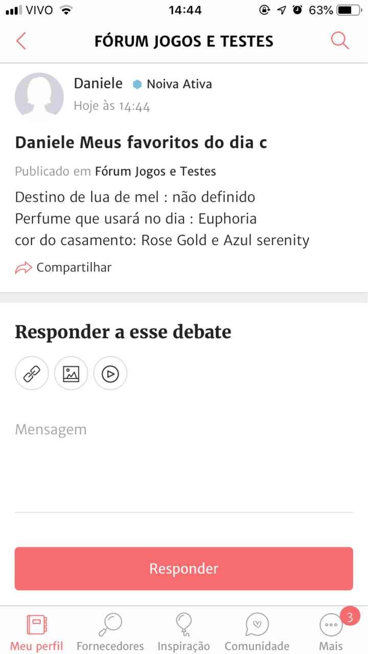 ÚLTIMO PASSO: Compartilhe seus favoritos de casamento! - 1
