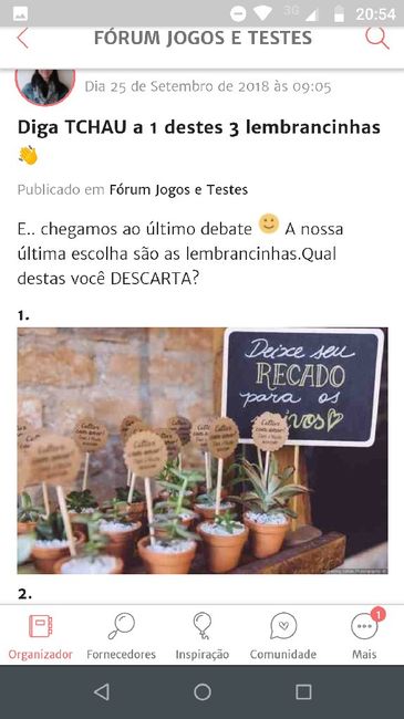 Diga TCHAU a 1 destes 3 lembrancinhas 👋 - 1