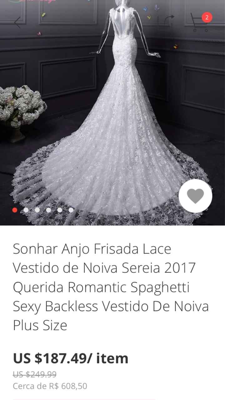 Vestido de noiva pelo aliexpress - 3