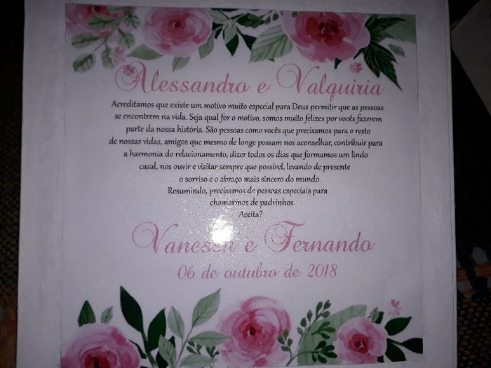 Convite dos Padrinhos e das Madrinhas - 5