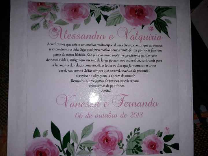 Convite dos Padrinhos e das Madrinhas - 5