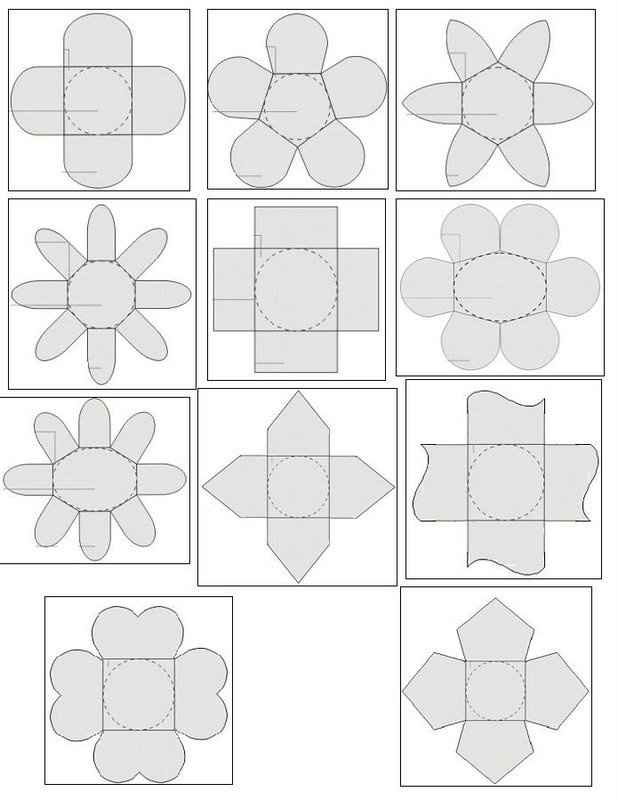 Moldes de forminhas para doces.