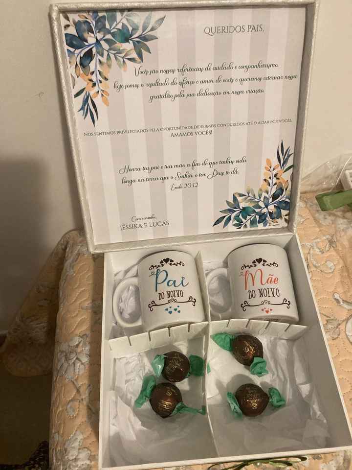 Lembrança dos padrinhos, pais, celebrantes e pajens e daminhas. - 2