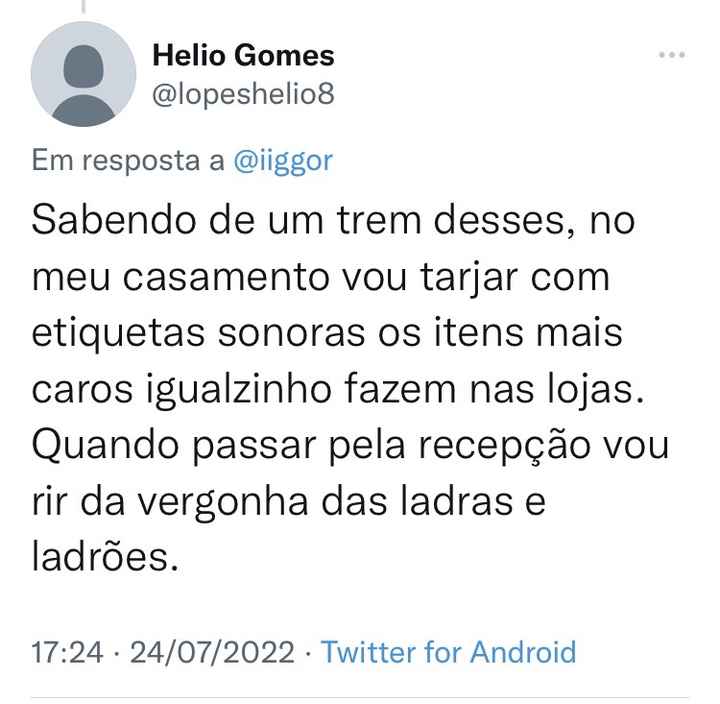" Furtos dos convidados " - 1
