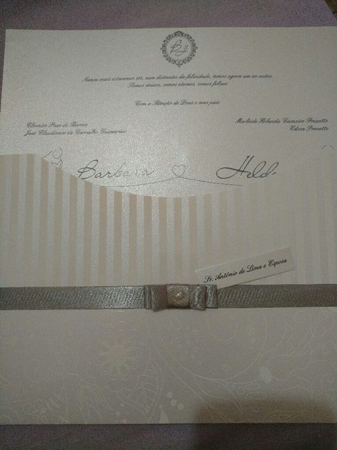 Meus convites de casamento. vem ver - 2