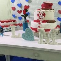 Chá de panela diy (vermelho e tons de azul) - 10