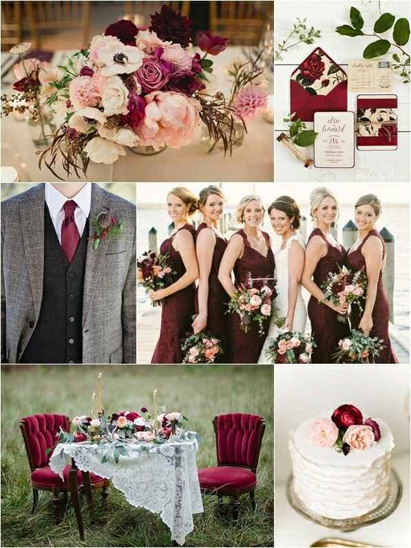 Decoração marsala e rosa chá - 6