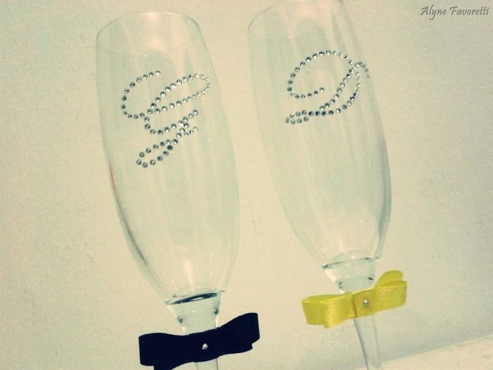 TAças com strass