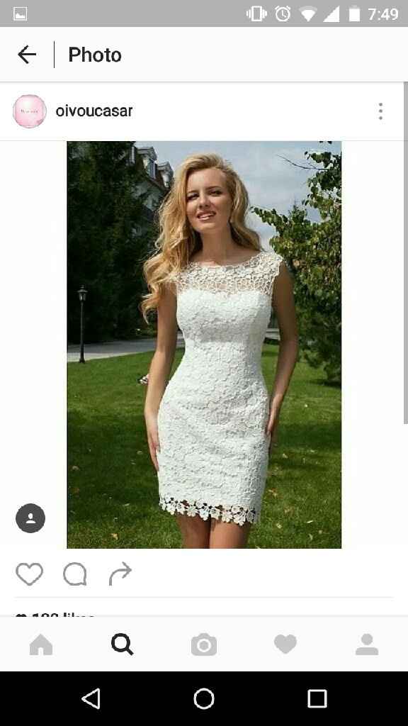 Vestido de casamento no civil - 1