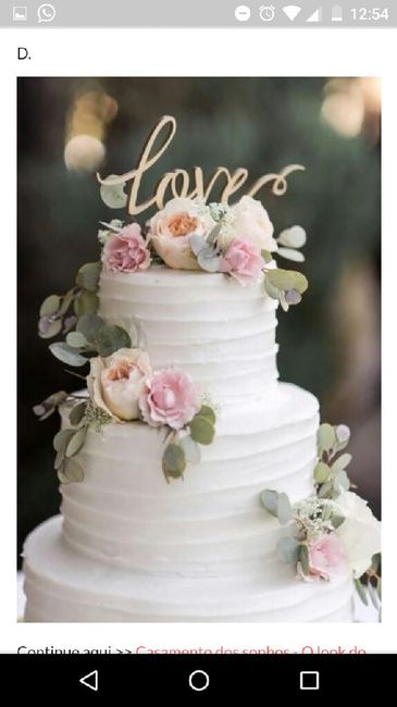 Casamento dos sonhos - O bolo - 1