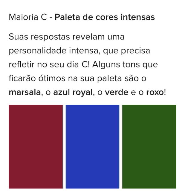 RESULTADO: A paleta de cores perfeita para o seu casamento é... - 2