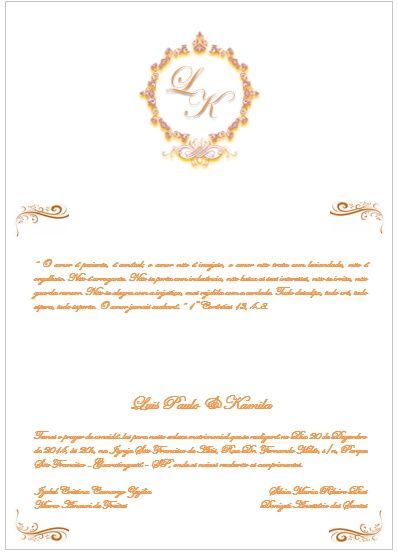 convite dos convidados