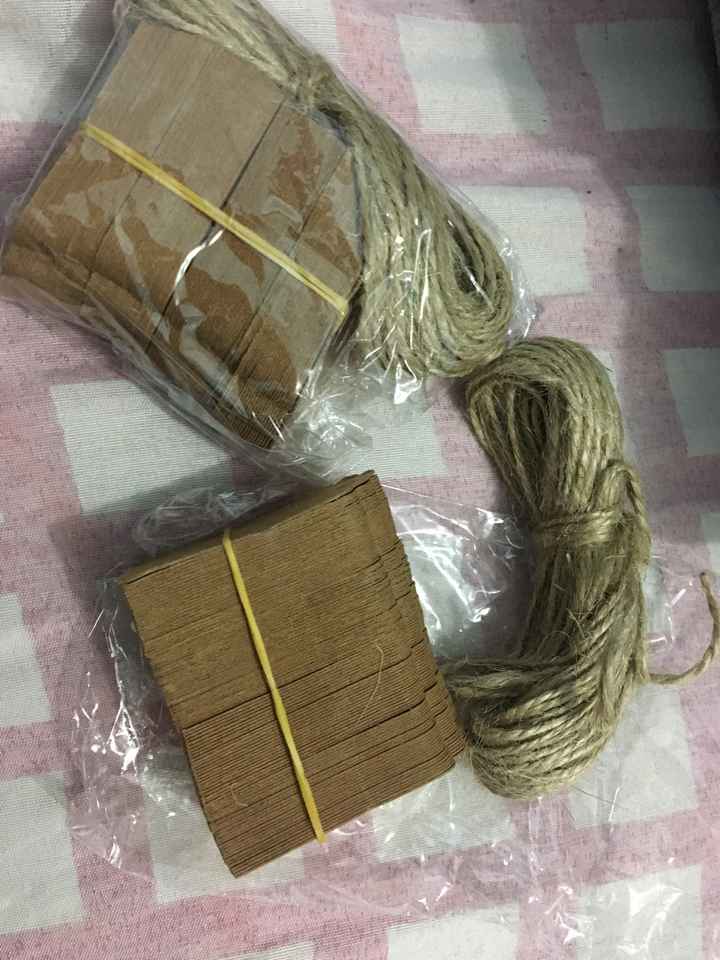 Primeira compra da China pro casamento - tags - 1