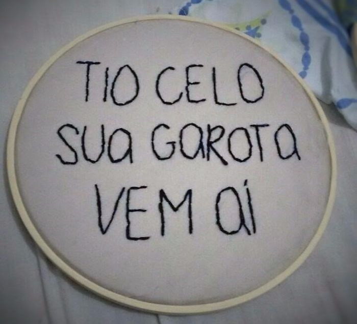 Plaquinha do Pajem em Bastidor