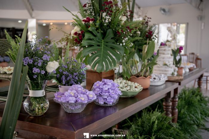 Casamento Lavanda com verde menta - 2