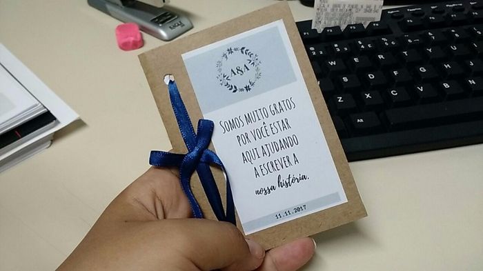 A lembrancinha pronta