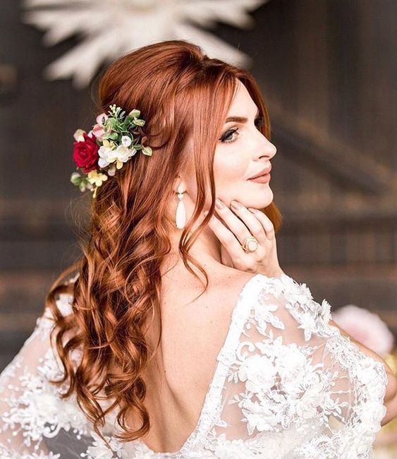 inspiração penteado cabelos ruivos!