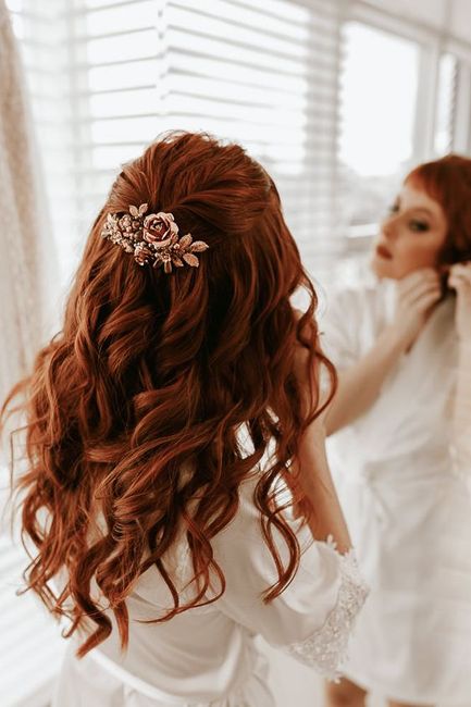 penteado noiva com cachos