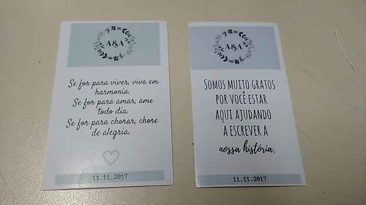 Tags adesivos para lenços e lembrancinhas