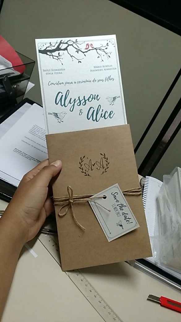 Convite e envelope