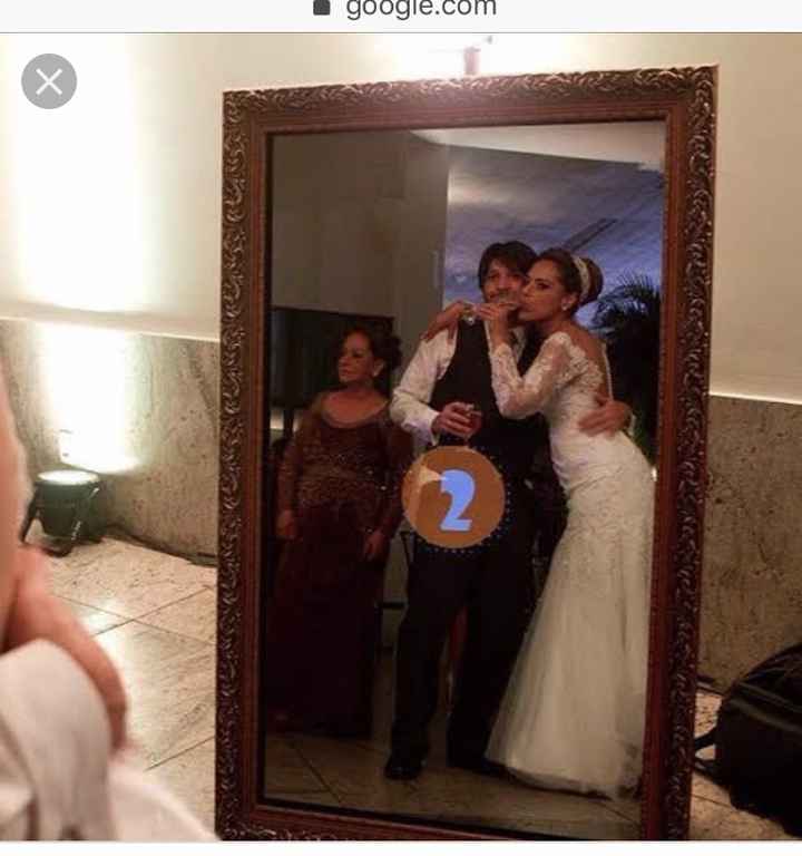 Foto lembrança no espelho mágico - 1