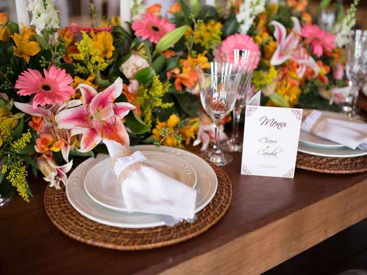 decoração mesa noivos
