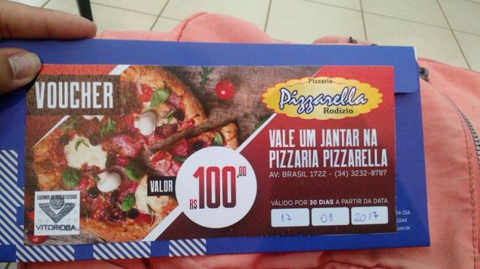 Rifa para arrecadar uma graninha