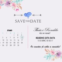 Save the date Thais & Ronaldo
