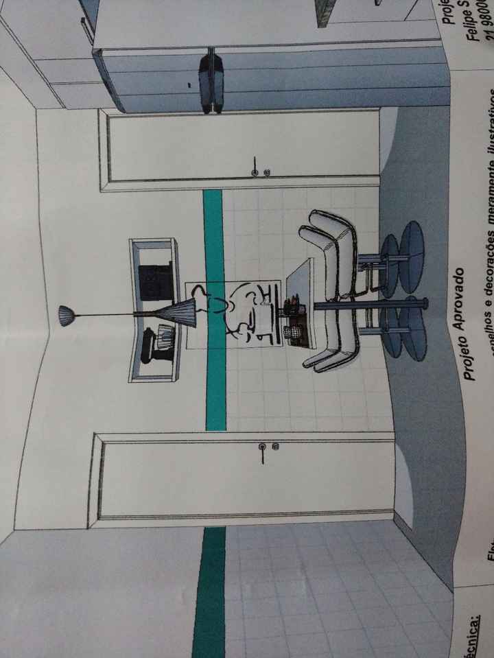 mesa da cozinha + nicho