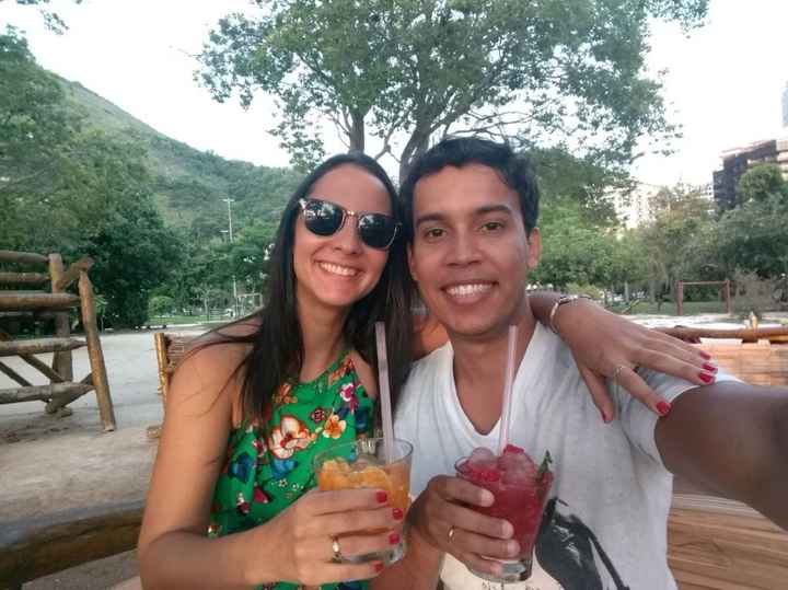 Um drink pra comemorar o pedido de casamento 