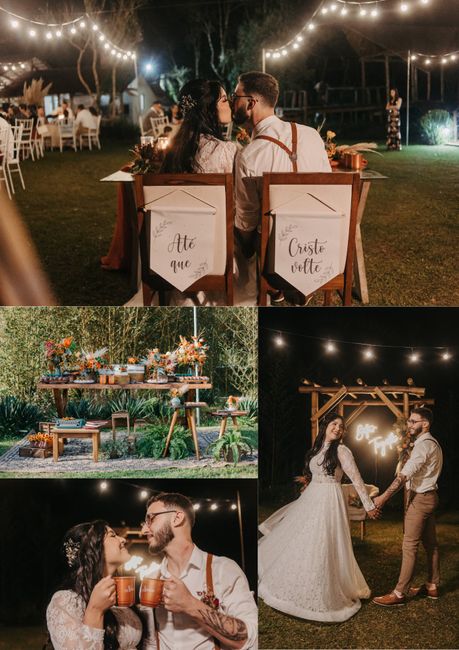 Relato do meu casamento Boho organizado em 3 meses em meses sem acessoria. - 2