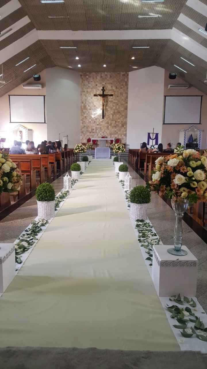 Decoração da igreja + cerimonial