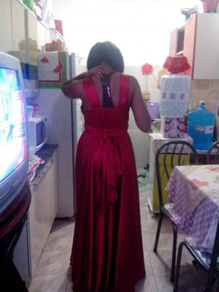 Meu look de madrinha - as costas 