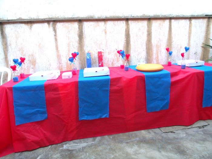 Mesa de comidinhas 