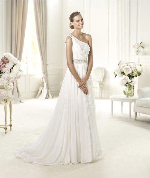 Vestido de um ombro só - noivas