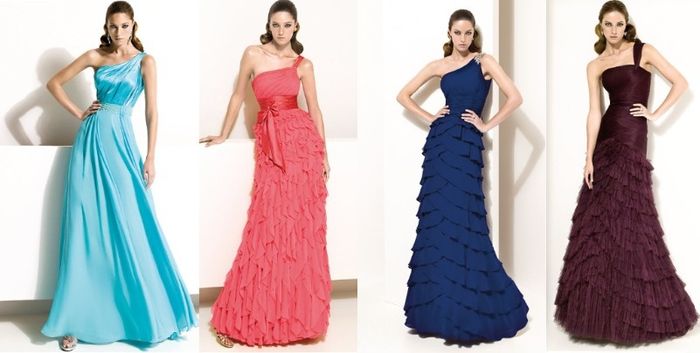 Vestido de um ombro só - madrinha 8