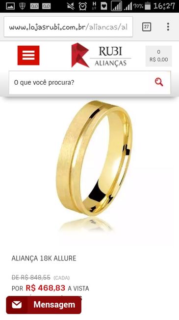Escolhemos as alianças {casamento débora & wender} - 1