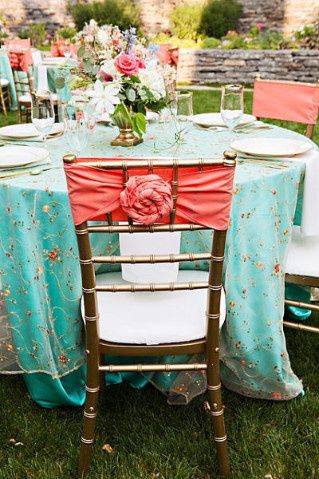 Decoração Tiffany com Salmão