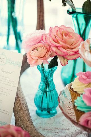Decoração Tiffany com Salmão