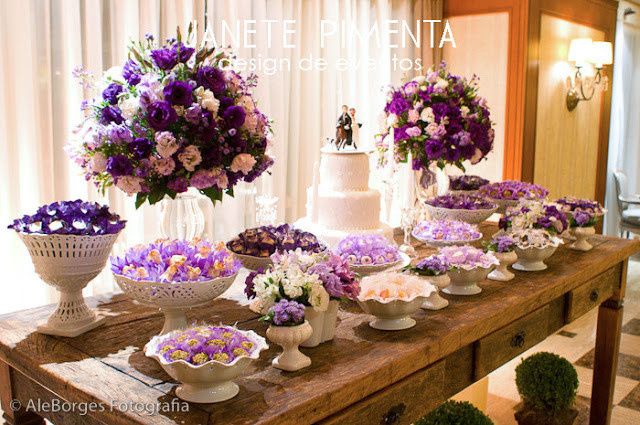Decoração Roxo com Lilas