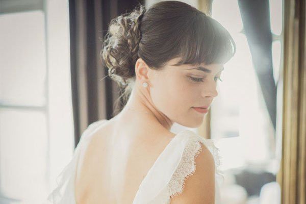 Penteado com franja