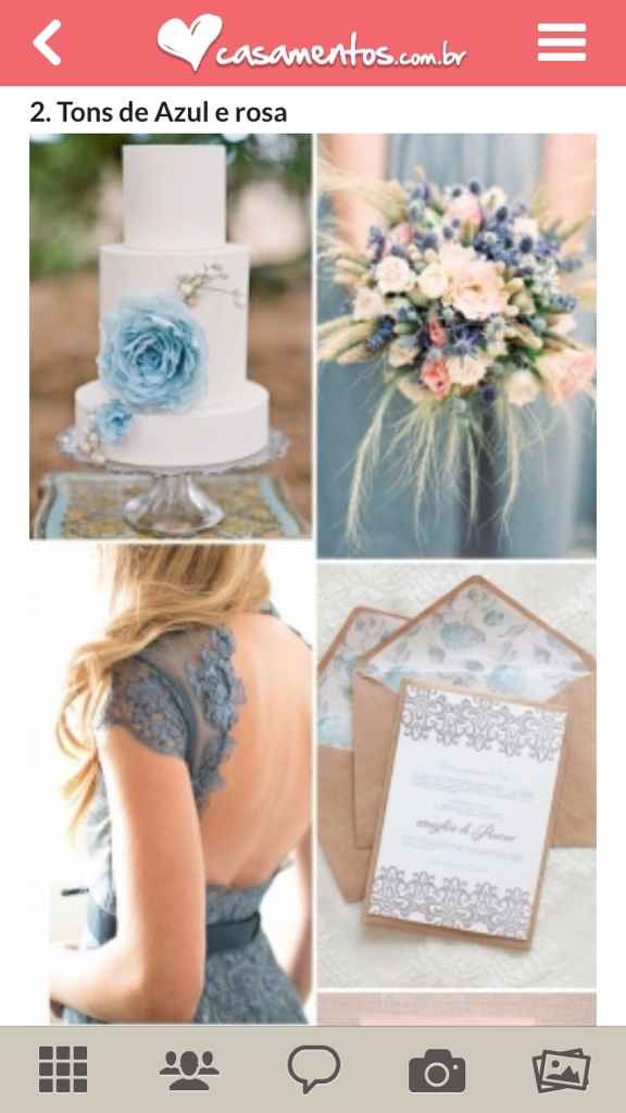 Estou querendo o meu casamento com a decoração azul com rosa o que  voces acham ?? - 1